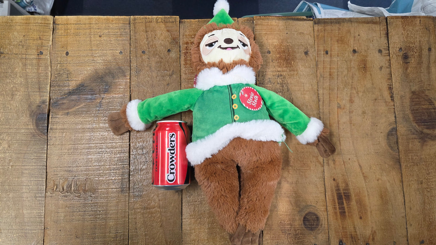 Ancol xmas sloth dog toy ( CLEARANCE )