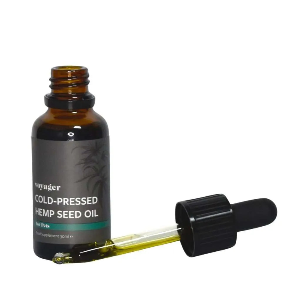 VOYAGER COLD PRESSED  HEMP SEED OIL FOR PETS 30ml