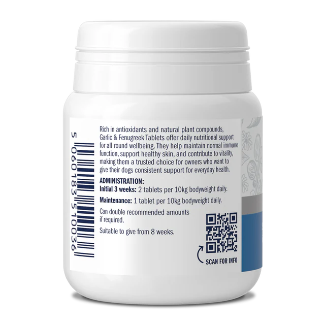 Garlic & Fenugreek Tablets For Dogs