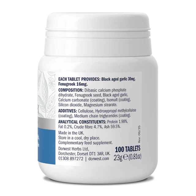 Garlic & Fenugreek Tablets For Dogs