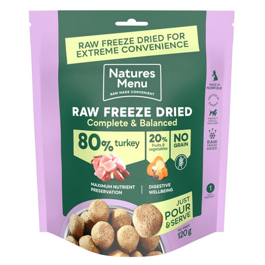 NATURES MENU 80% Turkey Freeze Dried Nuggets