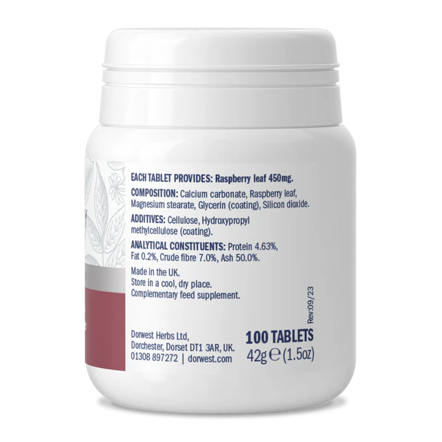 Raspberry Leaf Tablets For Dogs And Cats