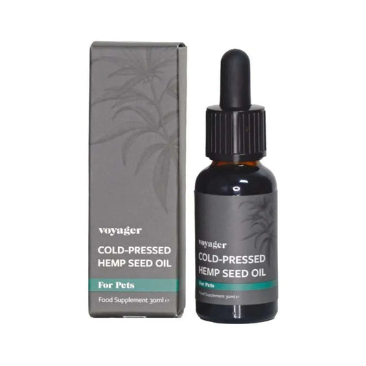 VOYAGER COLD PRESSED  HEMP SEED OIL FOR PETS 30ml