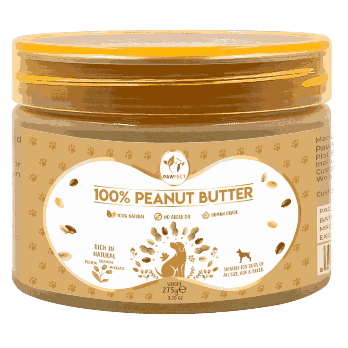 PAWFECT PEANUT BUTTER 275g 5 diffrent  flavours