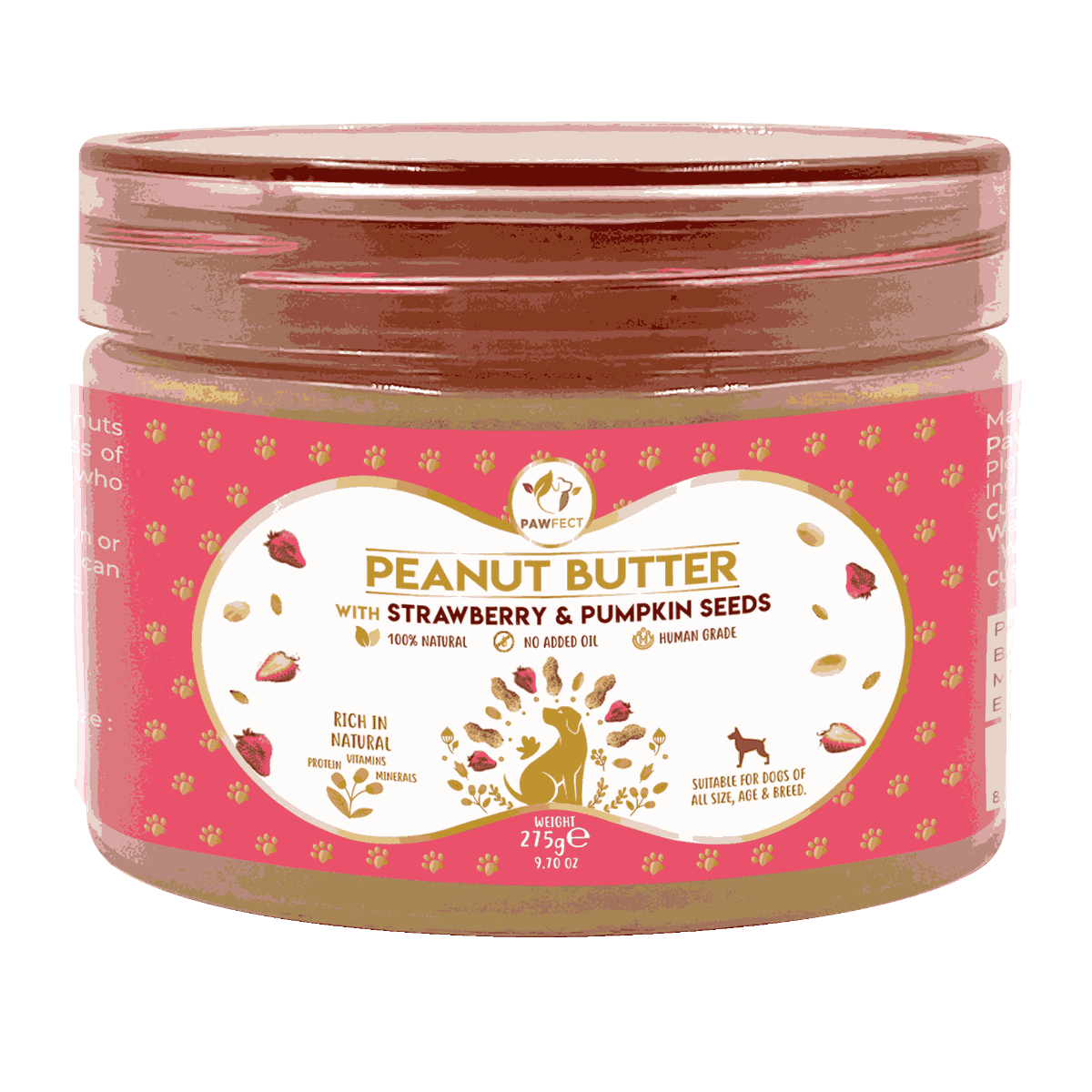 PAWFECT PEANUT BUTTER 275g 5 diffrent  flavours