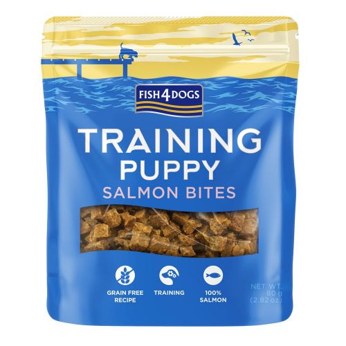 FISH4DOGS TRAINING PUPPY SALMON BITES 80g