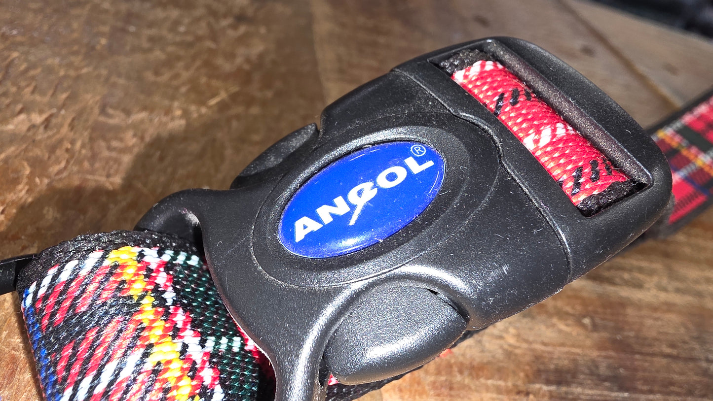 ANCOL TARTAN dog collar 45-70cm.     ( CLEARANCE )