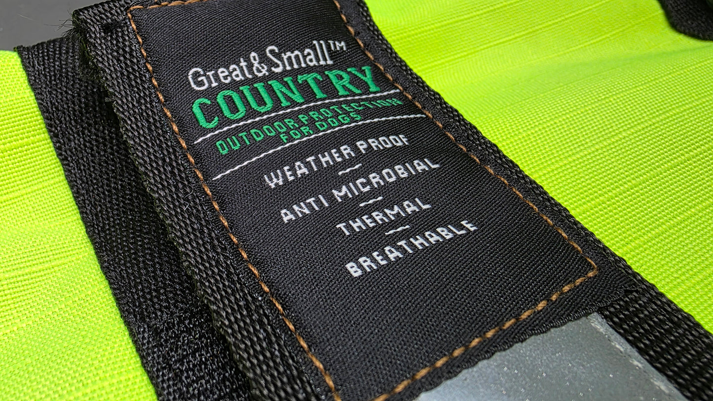 GREAT & SMALL ACTIVE REFLECTIVE COAT UNLINED HI-VIS 60cm