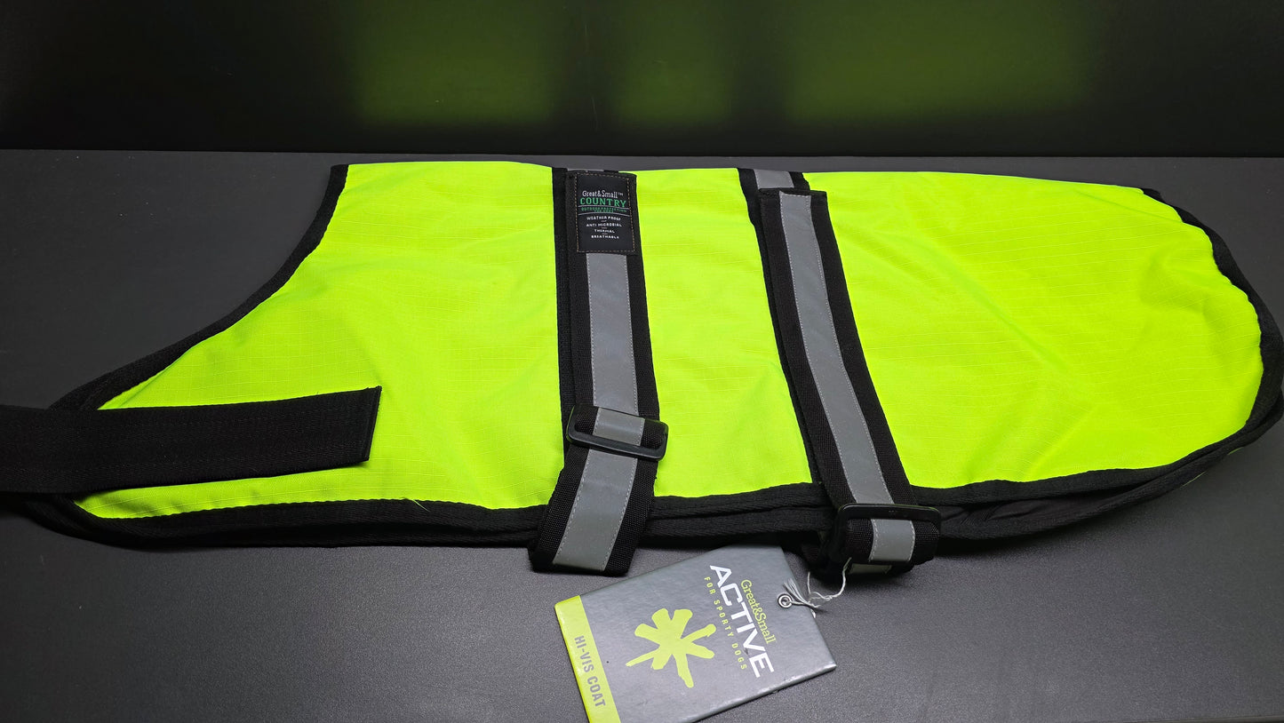GREAT & SMALL ACTIVE REFLECTIVE COAT UNLINED HI-VIS 60cm