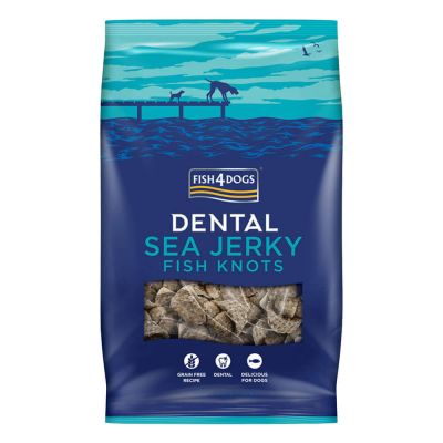 FISH4DOGS DENTAL SEA JERKY FISH KNOTS 100g